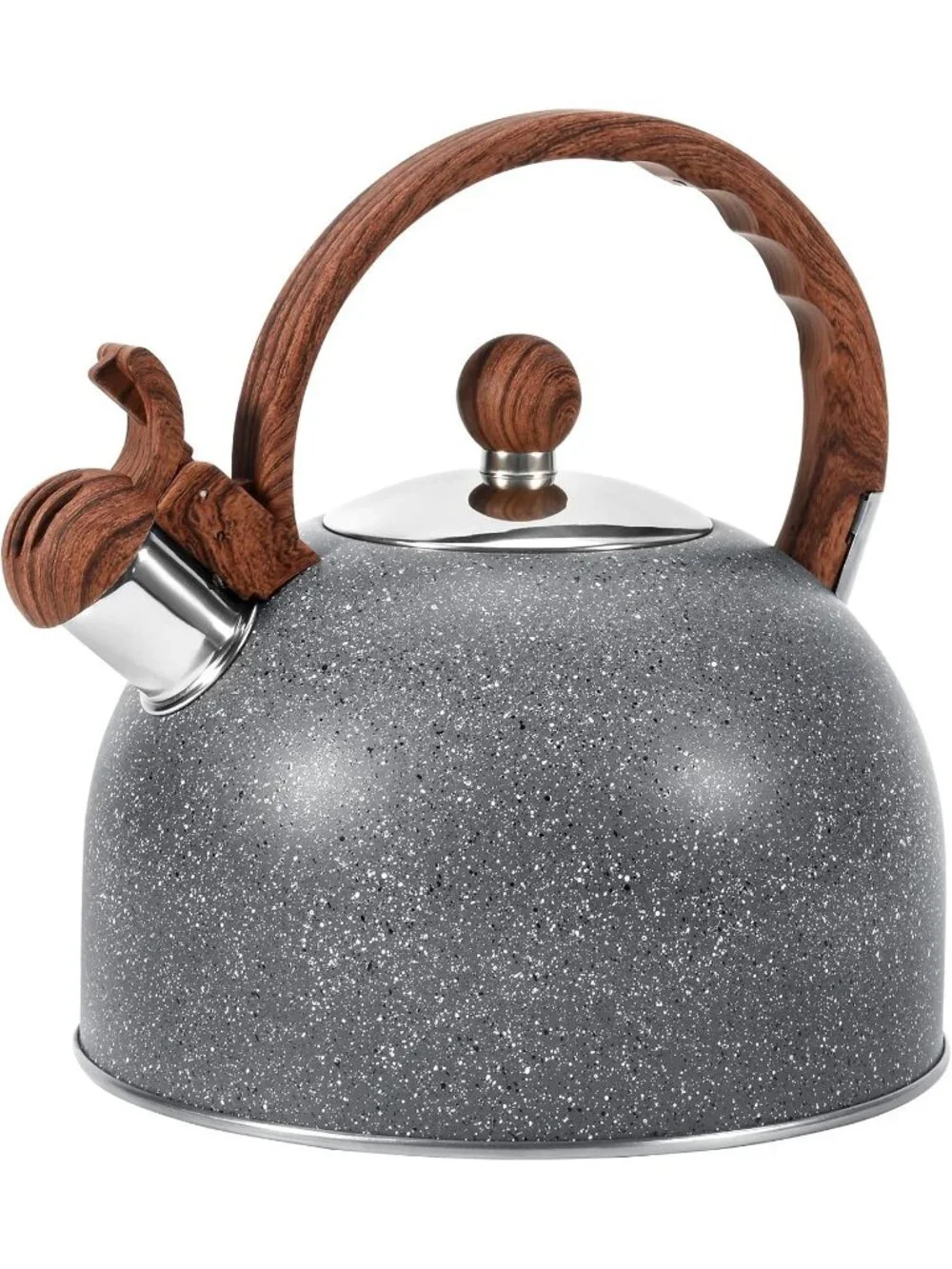 GGC 3.1QT Starry Grey Stainless Steel Whistling Tea Kettle For Kitchen Stove Top